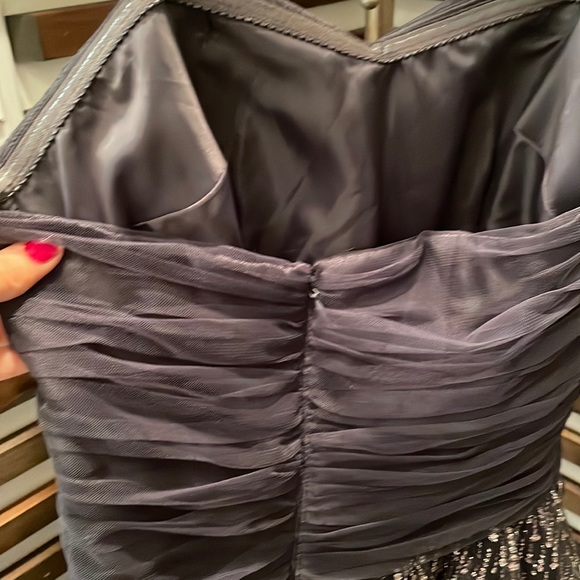 Strapless dress in silver colour. Never worn from le chateau. No tags attached. - Picture 1 of 5